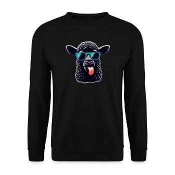 Black Sheep - Unisex Sweatshirt - black - Front - Alina (178cm) & Michal (187cm)