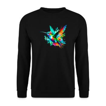 Colibri - Sweat-shirt Unisexe - noir - Devant - Alina (178cm) & Michal (187cm)