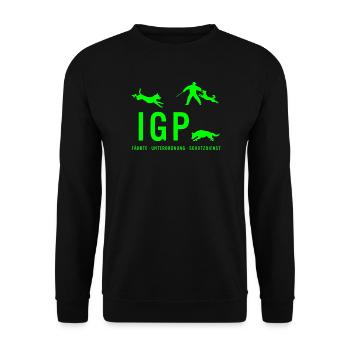 IGP Hundesport - Gruen - Unisex Pullover - Schwarz - Vorne - Alina (178cm) & Michal (187cm)