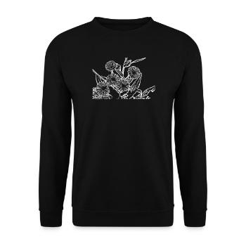 Cadeau pour la fête des mères : Idée de cadeau pour la fête des mères - Sweat-shirt Unisexe - noir - Devant - Alina (178cm) & Michal (187cm)