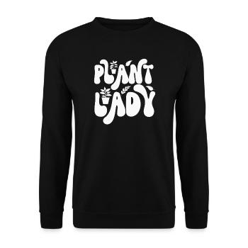 Plant - Unisex Sweatshirt - black - Front - Alina (178cm) & Michal (187cm)