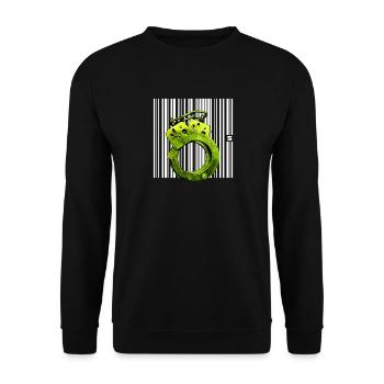SPOT - STATUS - Unisex Pullover - Schwarz - Vorne - Alina (178cm) & Michal (187cm)