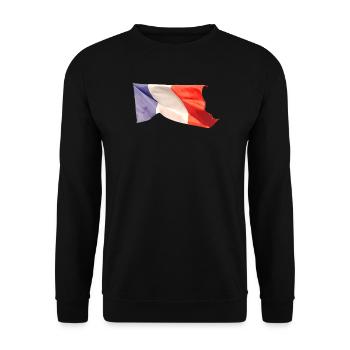 Tricolore français - Sweat-shirt Unisexe - noir - Devant - Alina (178cm) & Michal (187cm)