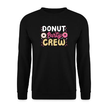 Donut-Party-Matching - Unisex Pullover - Schwarz - Vorne - Alina (178cm) & Michal (187cm)