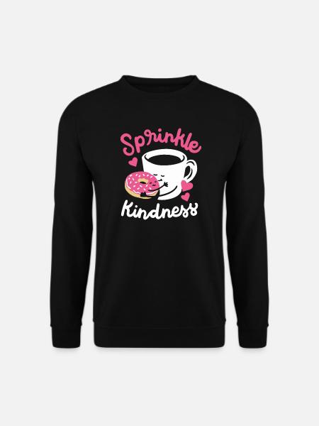 Donut und Kaffee - Unisex Pullover - Schwarz