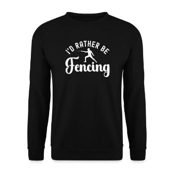 Fencing Fencers - Unisex Sweatshirt - black - Front - Alina (178cm) & Michal (187cm)