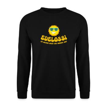 L’OSSI - Sweat-shirt Unisexe - noir - Devant - Alina (178cm) & Michal (187cm)