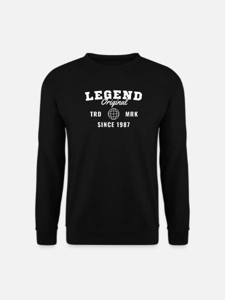 Birth Year Legend Since 1987 - Unisex Sweatshirt - black