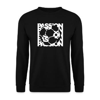 Icône de l’équipe de football Passion Icône du logo graphique - Sweat-shirt Unisexe - noir - Devant - Alina (178cm) & Michal (187cm)