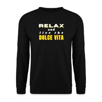 Dolce Vita Hemd entspannen - Unisex Pullover - Schwarz - Vorne - Alina (178cm) & Michal (187cm)