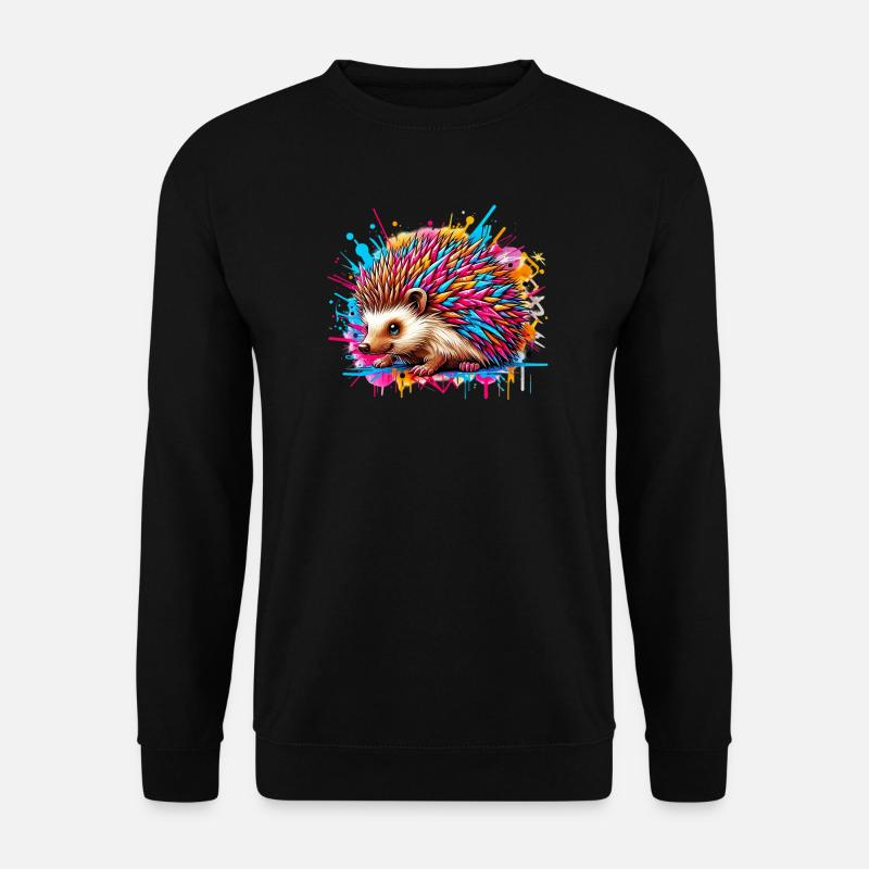 Hedgehog - Unisex Sweatshirt - black