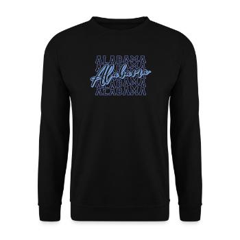 Alabama - Unisex Pullover - Schwarz - Vorne - Alina (178cm) & Michal (187cm)