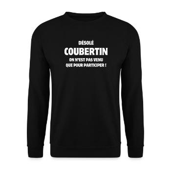 sport, sportif, épreuve sportive - Sweat-shirt Unisexe - noir - Devant - Alina (178cm) & Michal (187cm)