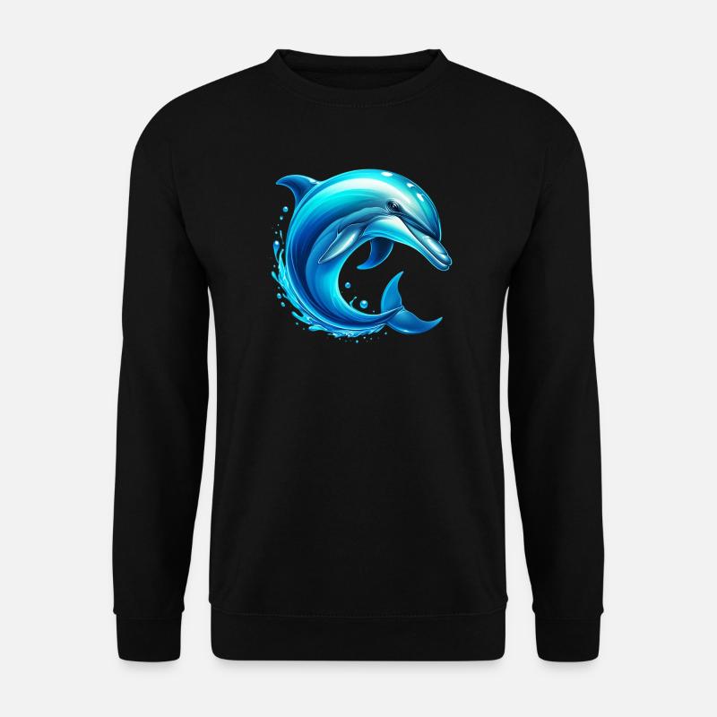Dolphin - Unisex Sweatshirt - black