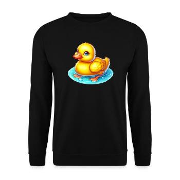 Caneton Canard Canard - Sweat-shirt Unisexe - noir - Devant - Alina (178cm) & Michal (187cm)