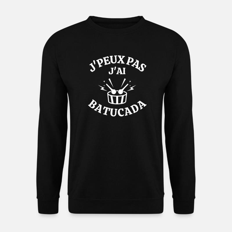 batucada, percussion, samba - Sweat-shirt Unisexe - noir