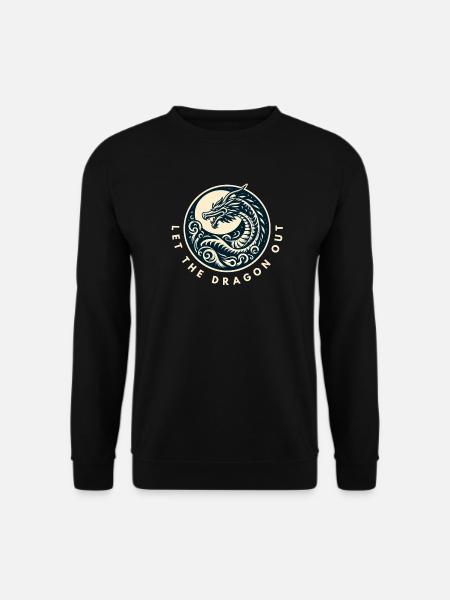 Lass den Drachen raus - Unisex Pullover - Schwarz