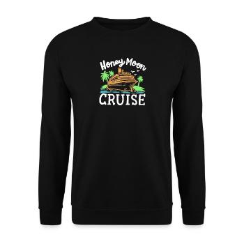 Flitterwochen Kreuzfahrt Urlaub - Unisex Pullover - Schwarz - Vorne - Alina (178cm) & Michal (187cm)