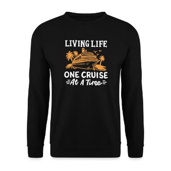 Kreuzfahrtschiff Urlaub Kreuzfahrt - Unisex Pullover - Schwarz - Vorne - Alina (178cm) & Michal (187cm)