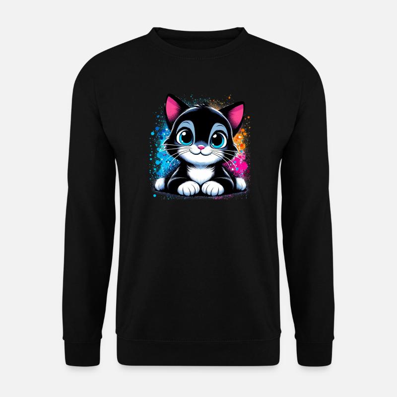 Cat - Unisex Sweatshirt - black
