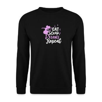 Ballett Tanzen Ballerina - Unisex Pullover - Schwarz - Vorne - Alina (178cm) & Michal (187cm)