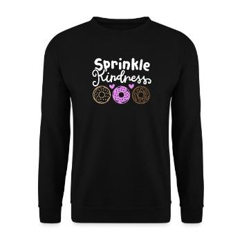 Donut gegen Mobbing - Unisex Pullover - Schwarz - Vorne - Alina (178cm) & Michal (187cm)