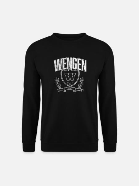 Wengen, Suisse - Sweat-shirt Unisexe - noir