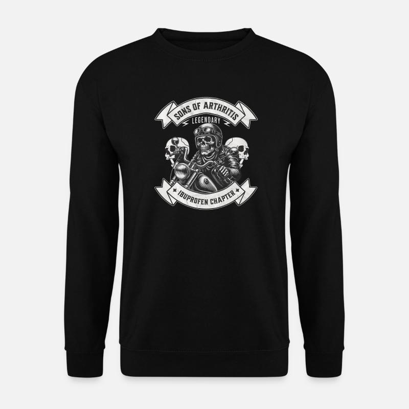 Sons of Arthritis Ibuprofen Chapter Biker - Unisex Pullover - Schwarz