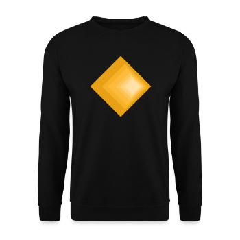 Gradient design - Unisex Sweatshirt - black - Front - Alina (178cm) & Michal (187cm)
