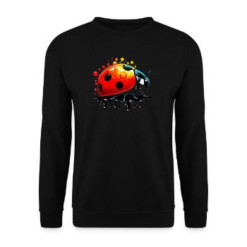 Coccinelle - Sweat-shirt Unisexe - noir - Devant - Alina (178cm) & Michal (187cm)
