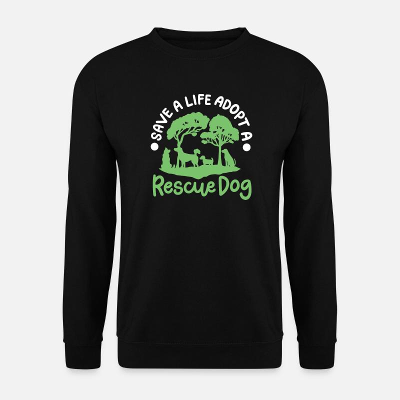 Hunderettung Hundeadoption - Unisex Pullover - Schwarz