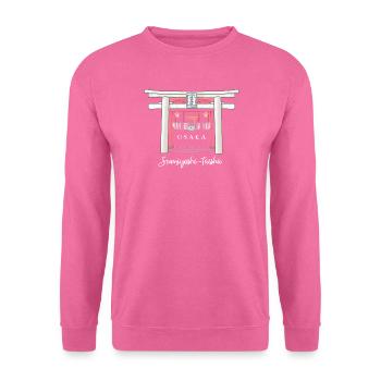 Osaka, Sanctuaire Sumiyoshi Taisha, Torii, Japon - Sweat-shirt Unisexe - rose - Devant