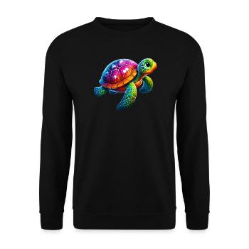 Tortue - Sweat-shirt Unisexe - noir - Devant - Alina (178cm) & Michal (187cm)