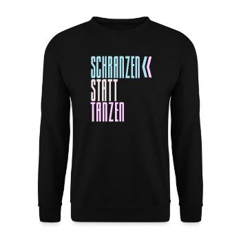 SCHRANZEN AU LIEU DE DANSER - Sweat-shirt Unisexe - noir - Devant - Alina (178cm) & Michal (187cm)