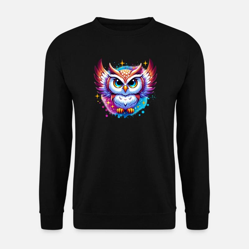 Owl - Unisex Sweatshirt - black
