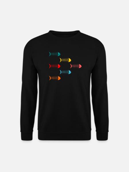 FISCH. APRILSCHERZ. FEIERTAG. SOMMER. HUMOR. - Unisex Pullover - Schwarz