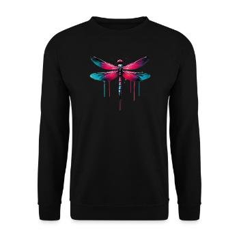 Libellule - Sweat-shirt Unisexe - noir - Devant - Alina (178cm) & Michal (187cm)