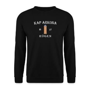 Rügen, Cape Arkona Bearing Tower, German Baltic Sea Island - Unisex Sweatshirt - black - Front - Alina (178cm) & Michal (187cm)