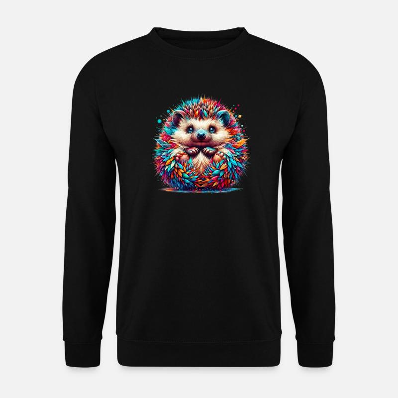 Hérisson - Sweat-shirt Unisexe - noir