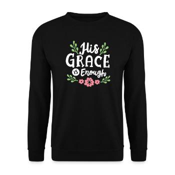 Christlich Glaube Religiös - Unisex Pullover - Schwarz - Vorne - Alina (178cm) & Michal (187cm)