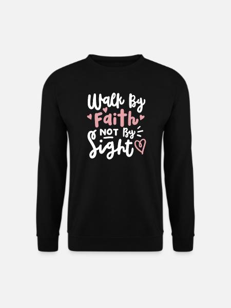 Christlicher Glaube Bibelvers - Unisex Pullover - Schwarz