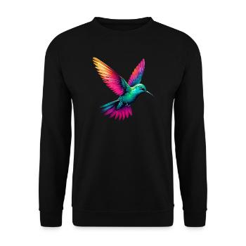 Colibri - Sweat-shirt Unisexe - noir - Devant - Alina (178cm) & Michal (187cm)