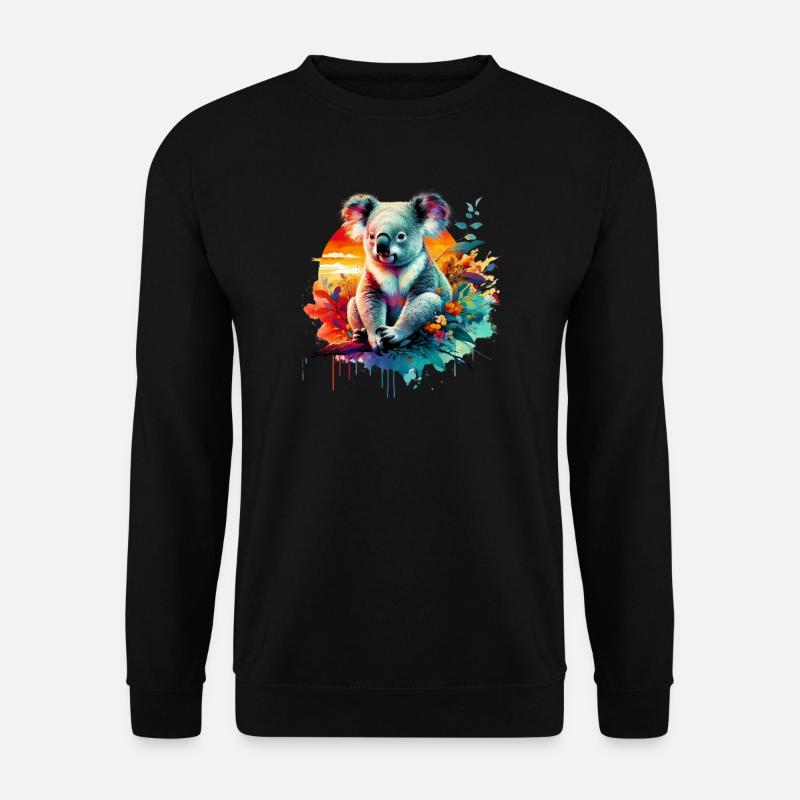 Koala - Unisex Pullover - Schwarz