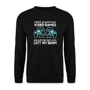 Gamer Gaming - Unisex Pullover - Schwarz - Vorne - Alina (178cm) & Michal (187cm)