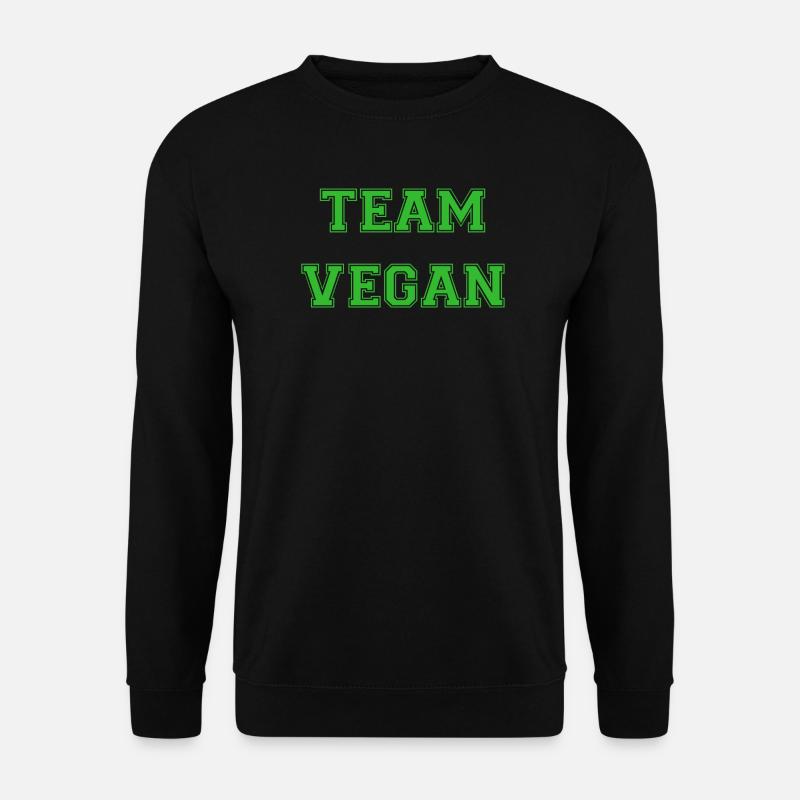 Team Vegan - Grün - Unisex Pullover - Schwarz