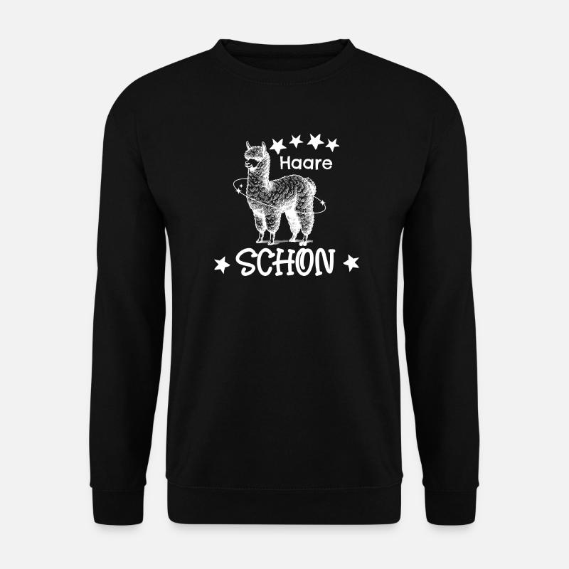 Witziges Alpaka süß - Unisex Pullover - Schwarz