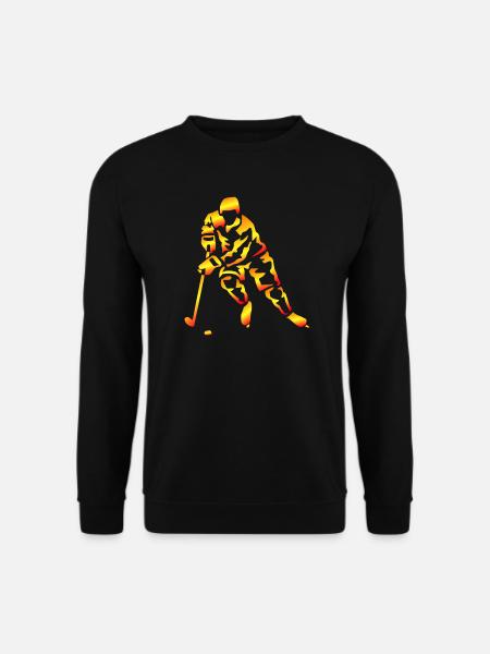 Eishockey Flammenhockey Silhouette - Unisex Sweatshirt - black