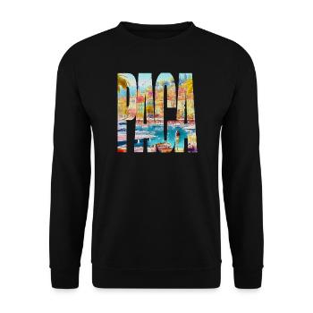 PACA - Unisex Sweatshirt - black - Front - Alina (178cm) & Michal (187cm)
