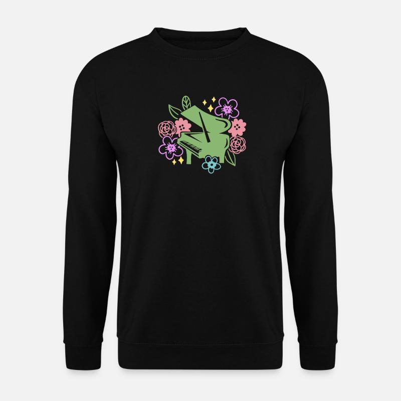 Klavierspieler Pianist - Unisex Pullover - Schwarz