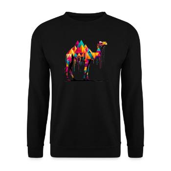 Camel - Unisex Sweatshirt - black - Front - Alina (178cm) & Michal (187cm)